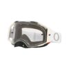 Masque cross Oakley AIRBRAKE MX TUFF BLOCKS ECRAN CLAIR 2024 - Blanc